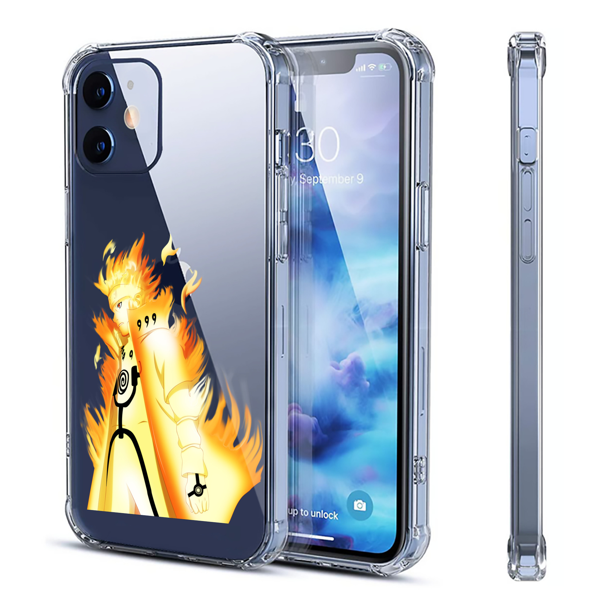 （画像用） NARUTO -ナルト- うずまき ナルト Uzumaki Naruto 【iPhone 12シリーズ対応】透明スマホケース（クリアソフトケース）